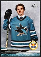24-25 UD Extended Series Round 1 Draft Macklin Celebrini 743 San Jose Sharks RC