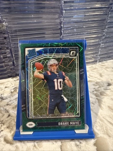 24 Panini Donruss Optic - Rated Rookie Drake Maye #229 Green Velocity Prizm (RC)