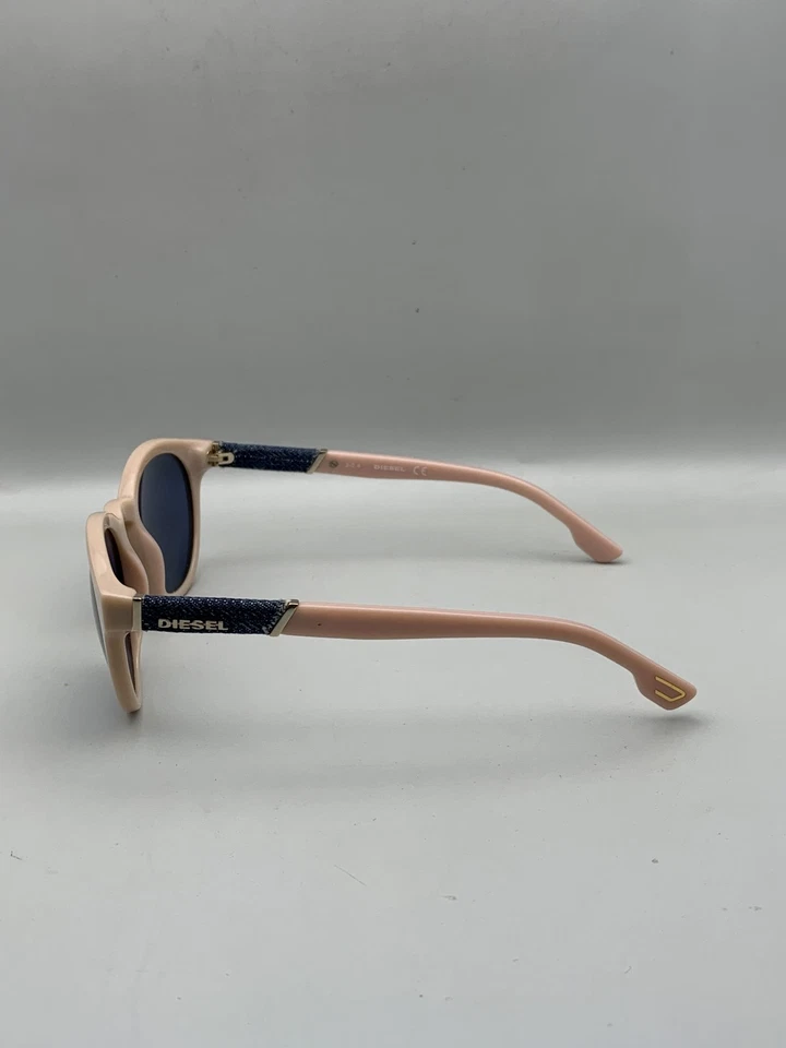 Diesel Sunglasses Womens Blue Pink DL0115 Col.72V 51mm Round Denim Trim Fashion - Image 4 of 4