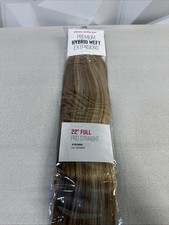 Donna Bella PREMIUM HYBRID WEFT EXTENSIONS 22in FULL PRO STRAIGHT 12/600