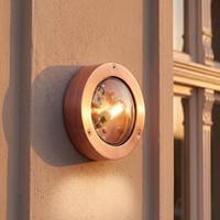 Messing Wand Leuchte In Kupfer IP64 Ø14Cm G9 Maritime Lampe Terrasse Haus TüR