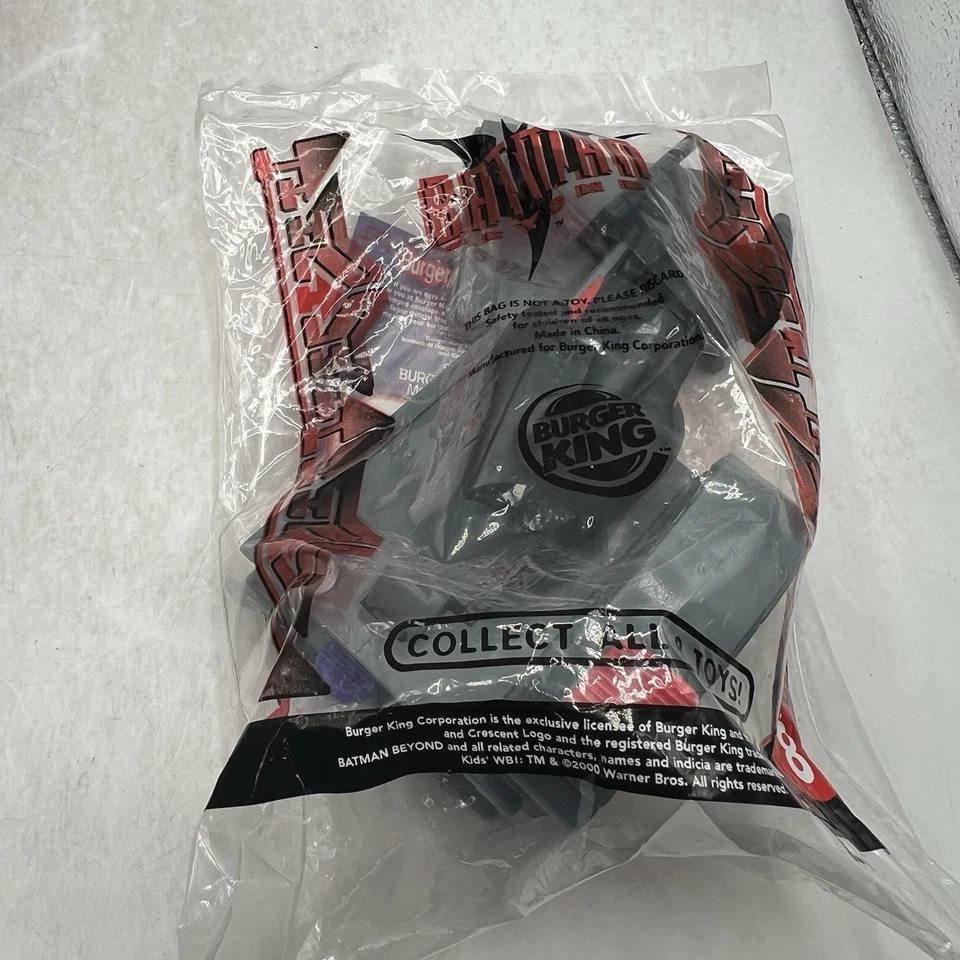 Burger King Kids Meals 2000 Batman Beyond DC Complete Set of 8 New in Bags - Image 2 of 4
