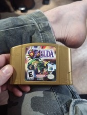 Legend of Zelda Majora’s Mask Nintendo 64 Gold Cartridge Holographic used