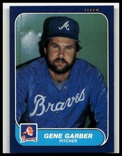1986 Fleer #515 Gene Garber Atlanta Braves