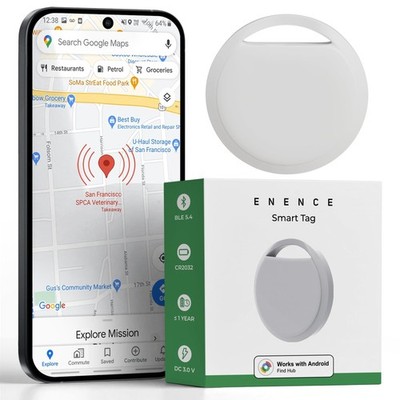 Enence Smart Tracking Device Tag for Keys, Wallet, Luggage, Pets Tracker Tag ...