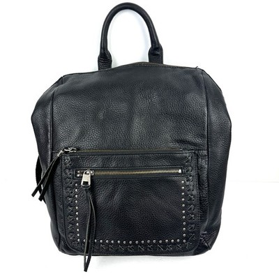 The Sak Loyola Leather Backpack LARGE Black Leather Studded