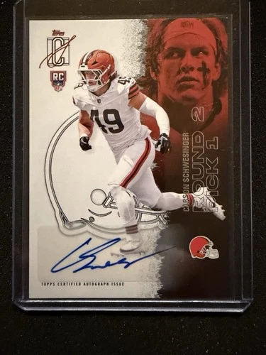 2025 Topps Signature Carson Schwesinger Red (RAW)
