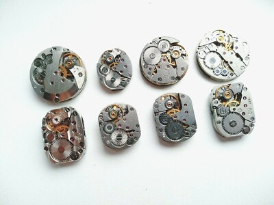 Lot of Mixed Watch Vintage Mechanisms 56 pc. Steam Punk  Movements