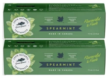 GREEN BEAVER Toothpaste Spearmint - 2.5 fl oz ( 2 Pack )