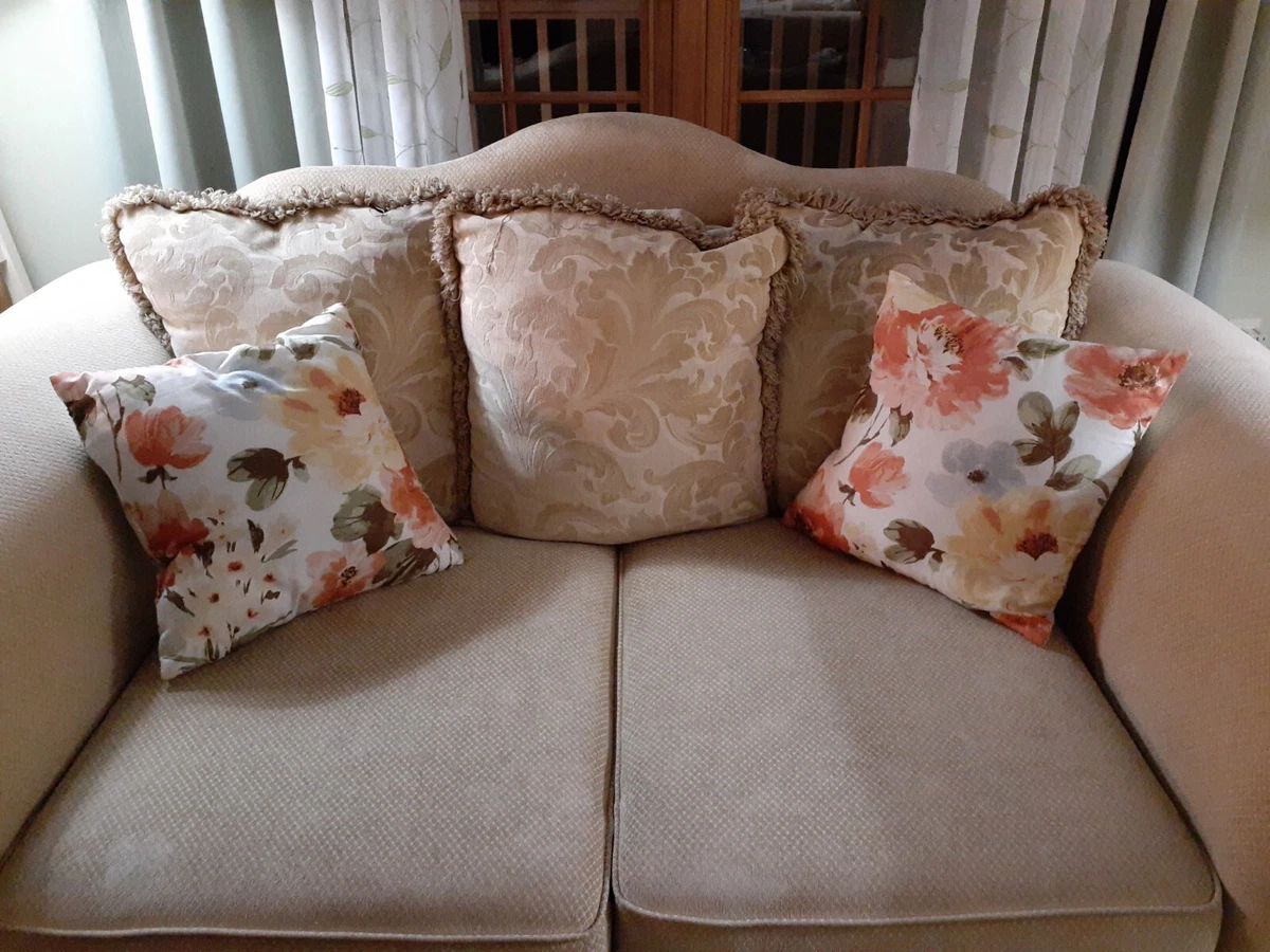 Set of 2 Colorful Spring Floral 2 Sided Accent Throw Pillows Couch