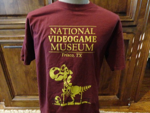 Maroon National Videogame Museum Frisco Texas Cotton S/S T-shirt Fits Adult L - Picture 2 of 6