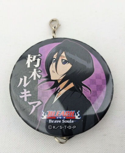 "Llavero colgante Bleach Brave Souls colección lata insignia pin Rukia Kuchiki 2"