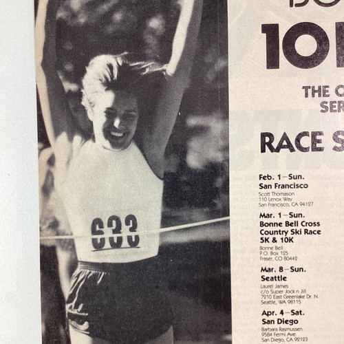 Anuncio impreso Bonnie Bell Race original vintage 1981 raro mujer étnico acabado feliz - Imagen 7 de 9