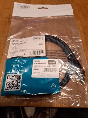 5 Stück Digitus Patch - Kabel DK-1644-A-010/BL CAT-6A-S-FTP