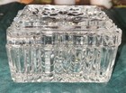 Vintage Crystal Clear Glass Ashtray Or Trinket Box — photo 1