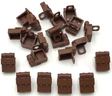 Lego 20 New Reddish Brown Minifigure Backpack Non-Opening Pieces