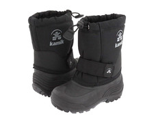 Kamik Z119121 Youth Black Wide Rocket Waterproof Pull-On Winter Boot Size 6 M