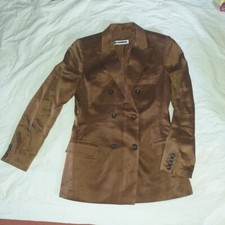 jil sander ladies satin double breast coat si...