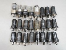 Mixed Lot of 24 Vintage Vacuum Tubes Ham Radio, TV, Audio, Amplifier