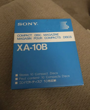 Sony XA-10B 10-Disc Compact Disc CD Magazine Cartridge  Box, CD Booklet Holder