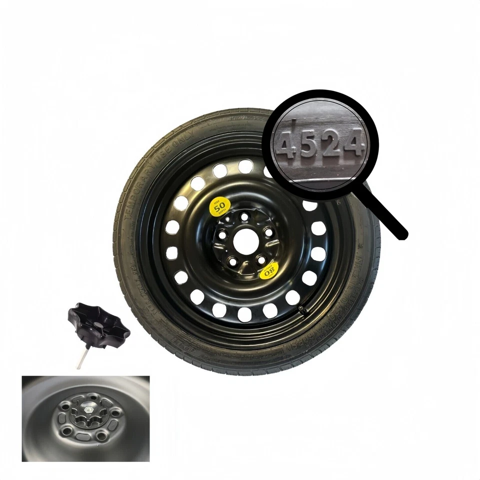 Ruotino di Scorta 17" per Suzuki Vitara con vite fissaggio bagagaglio DOT 25 - Imagen 1 de 2