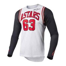 Alpinestars Techstar Acumen MX Jersey Top White Black Red