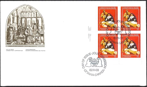 Canada   # 973 LLpb   " HOLY FAMILY CHRISTMAS "    Brand New  1982  Issue