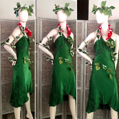 knitted dress green Green Sequin Short Dress Sexy 4Pc Poison Ivy Costume – AMIClubwear
