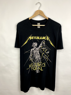 ? Vintage Metallica And Justice For All Rock Band t-shirt size L 
