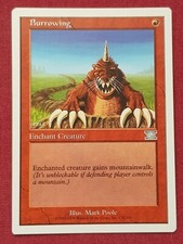 Magic The Gathering 6TH EDITION BURROWING red card MTG
