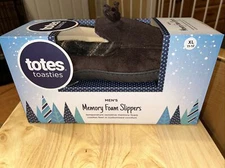 Totes Toasties Men's Memory Foam Slippers Dark Chocolate  XLARGE (11-12) New