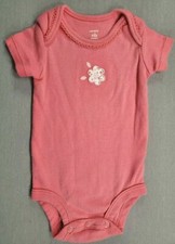 Baby Girl Carter's Newborn Pink Small Flower Bodysuit