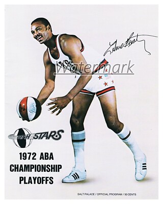 ABA 1971 Finals Program Cover Zelmo Beaty Utah Stars REPRINT 8 X 10 Photo Pic