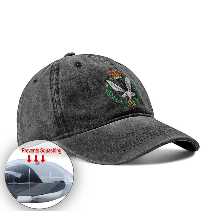 Vintage Army Air Corps British Army Baseball Cap Unisex Denim Hat Adjustable Hat image 2