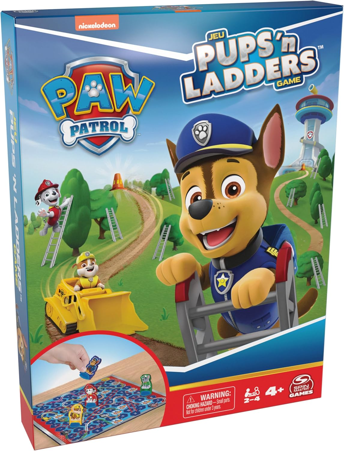 , PAW Patrol Pups ‘N Ladders Game, PAW Patrol Toys, Toddler Toys, Family Games,