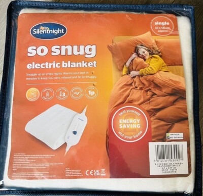 Silentnight So Snug Electric Blanket 65 X 135cm (single) UK
