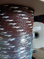 1/4 x 300 ft. spool of Hollow Braid Polypropylene Rope Hank. Brown With Tracers