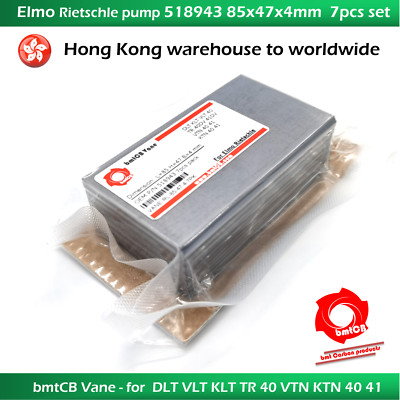 7 pcs carbon vane  Rietschle DLT VLT KLT TR 40 VTN KTN 40 41 518943 85-47-4 INTL