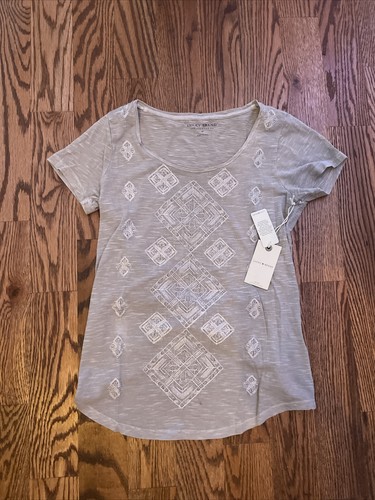 T-shirt Femme Lucky Brand Super Soft - Camouflage Vert, Taille S, Léger Et Doux