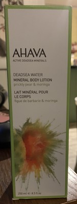 AHAVA DEAD SEA WATER MINERAL BODY LOTION in PRICKLY PEAR & MORINGA - FULL SIZE