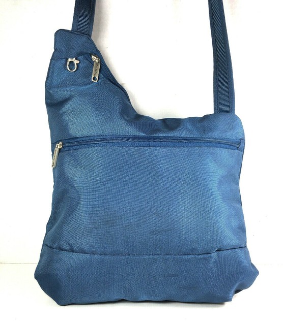 Travelon Large Blue Nylon Crossbody Travel Shoulder Bag eBay