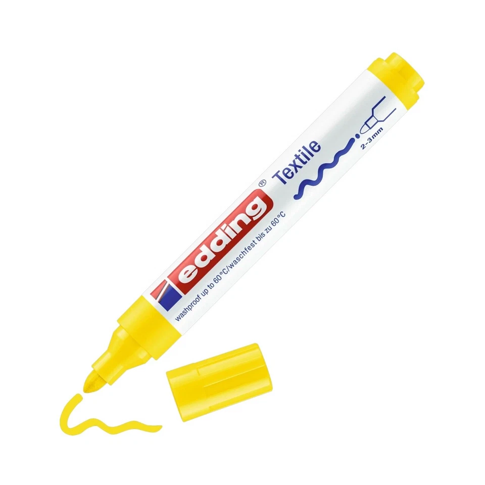EDDING 4500 TEXTILMARKER CREATIVE TEXTIL-MARKER GELB NEU
