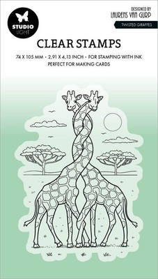 Studio Light Clear Stamp By Laurens-Nr. 564, Twisted Giraffes - 2 Pack