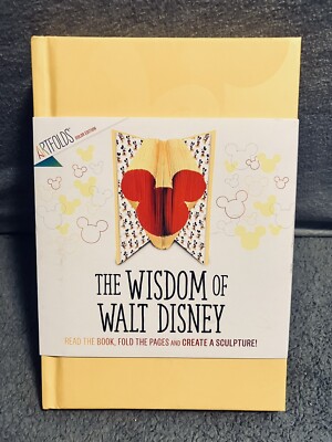New The Wisdom of Walt Disney Artfolds Read Book Fold Pages & Create A Sculpture