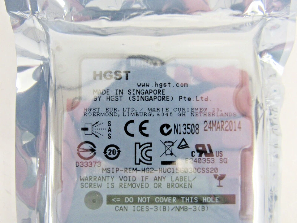 HGST HUC156030CSS200 Ultrastar C15K600 300GB, Internal, 15000RPM () Hard Drive - Image 4 of 4