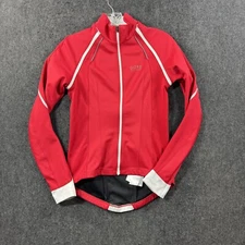 Gore Bike Wear Windstopped Jacket Women's Extra Small Red White Soft Shell