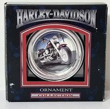Vintage 1999 Harley Davidson Gas Cap Hanging Christmas Ornament Cavanagh