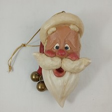 Vintage 2002 Signed Bert Anderson Santa Head Ornament