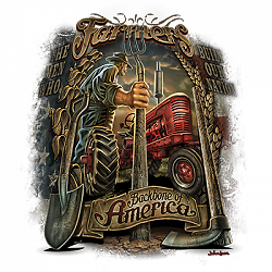 ALTRA T Shirt dalla S alla 2XL 3XL SPINA DORSALE di AMERICA FARMER divertimento outdoor adulto