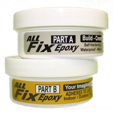 MOLD-ABLE EPOXY PUTTY - CURES ROCK HARD SHAPES COLOR BLEND FILLS SEALS 1001 USES